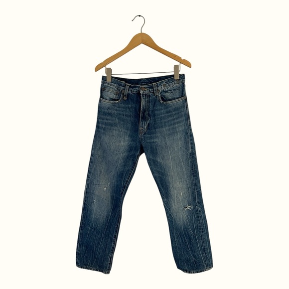 R13 straight leg denim